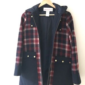 Plaid thick jacket, size medium